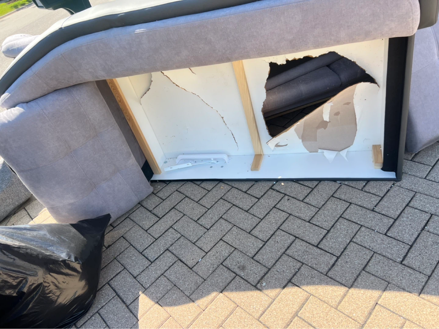Light Gray Sectional Repairable $250 OBO - photo 3