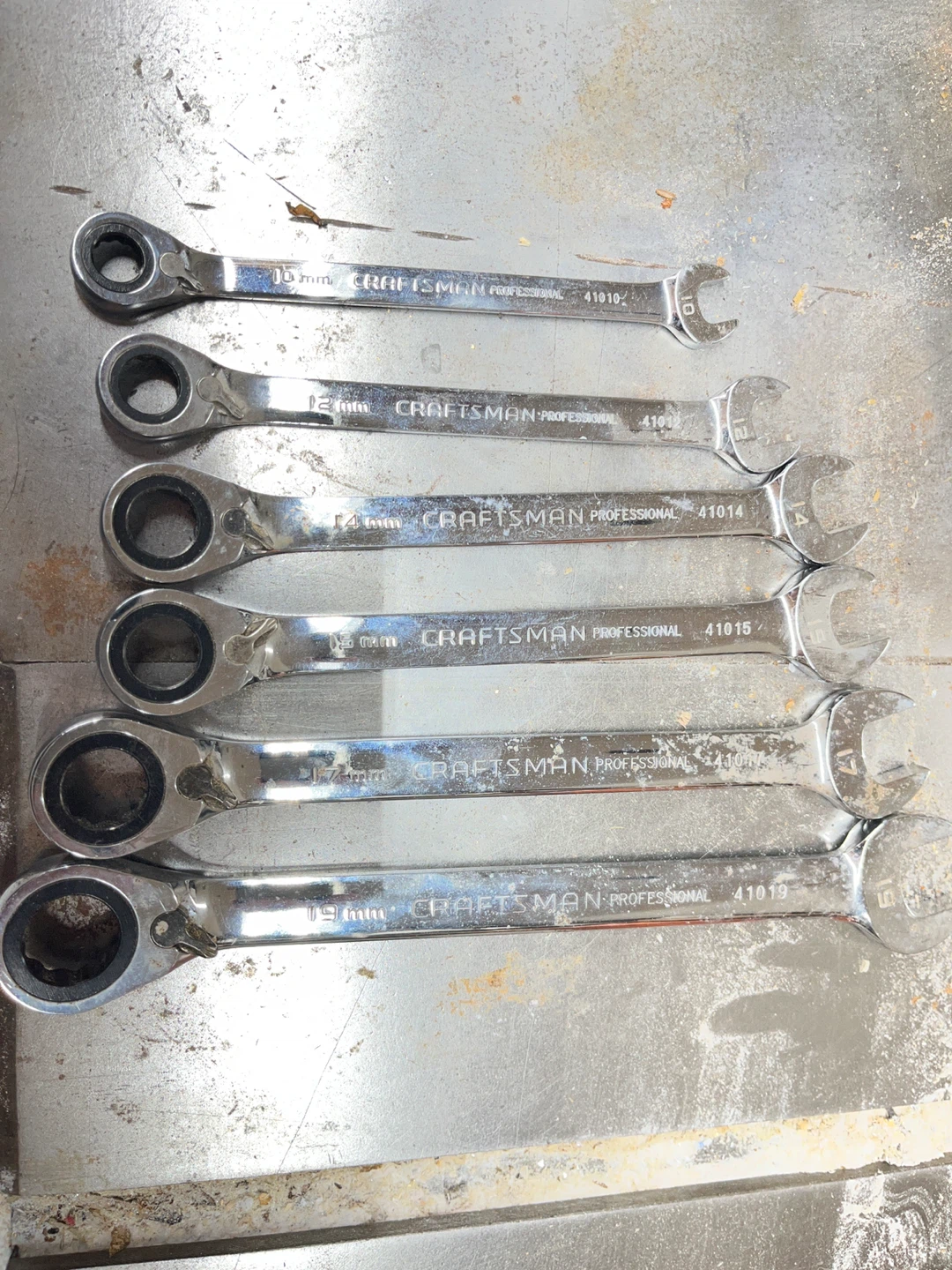 Craftsman Professional Ratcheting Wrenches Set