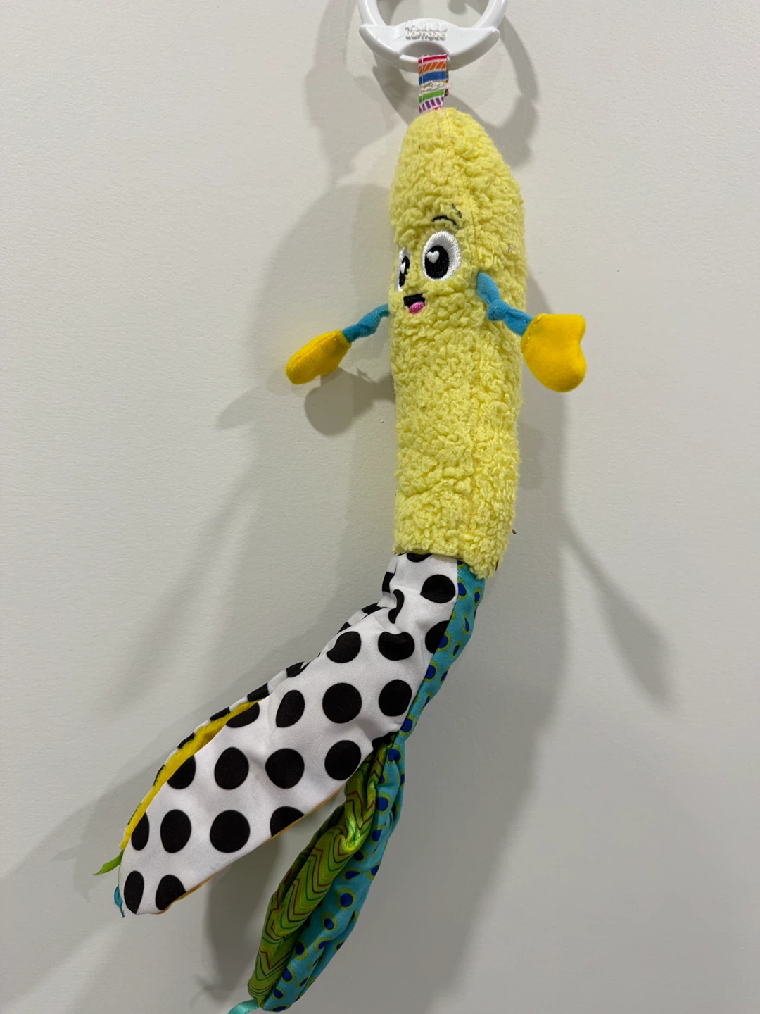 Plush Dinosaur and Banana Rattle Toy Set