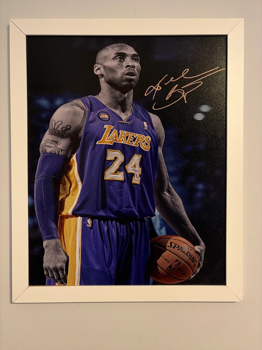 Kobe Bryant picture with frame hard