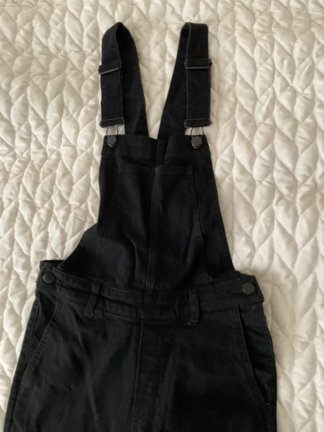 H&M Black Denim Overalls Size 2 - photo 2