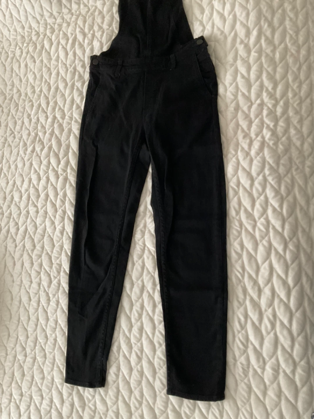 H&M Black Denim Overalls Size 2 - photo 3