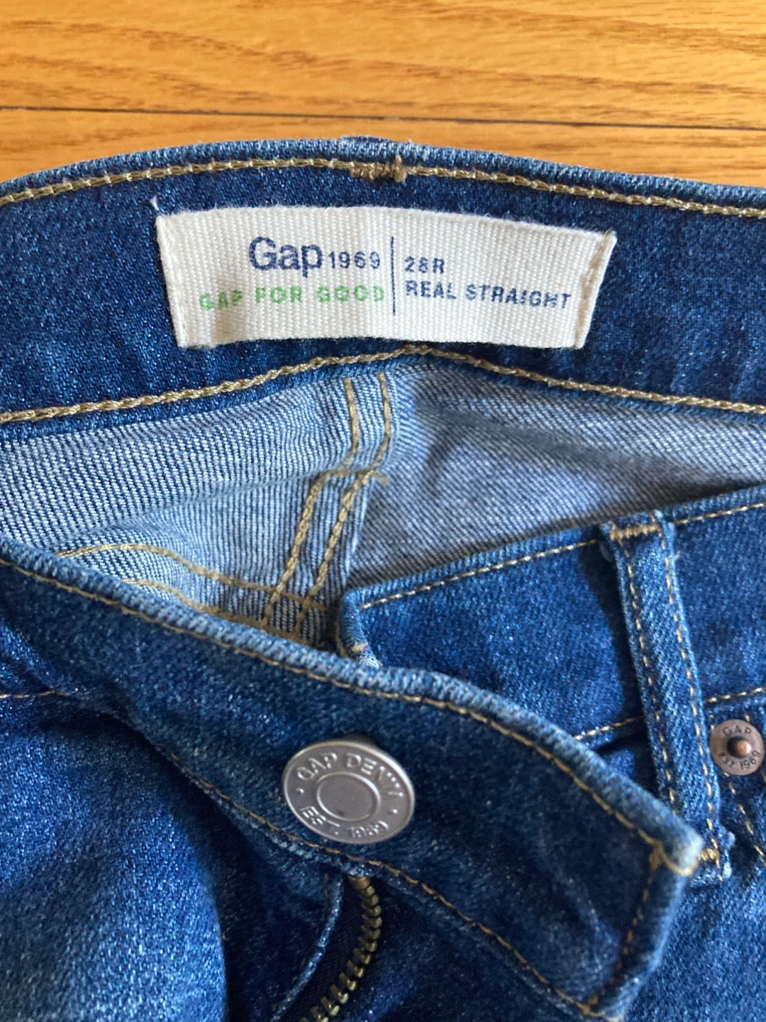 Gap 1969 Real Straight Jeans - Size 28R - photo 2