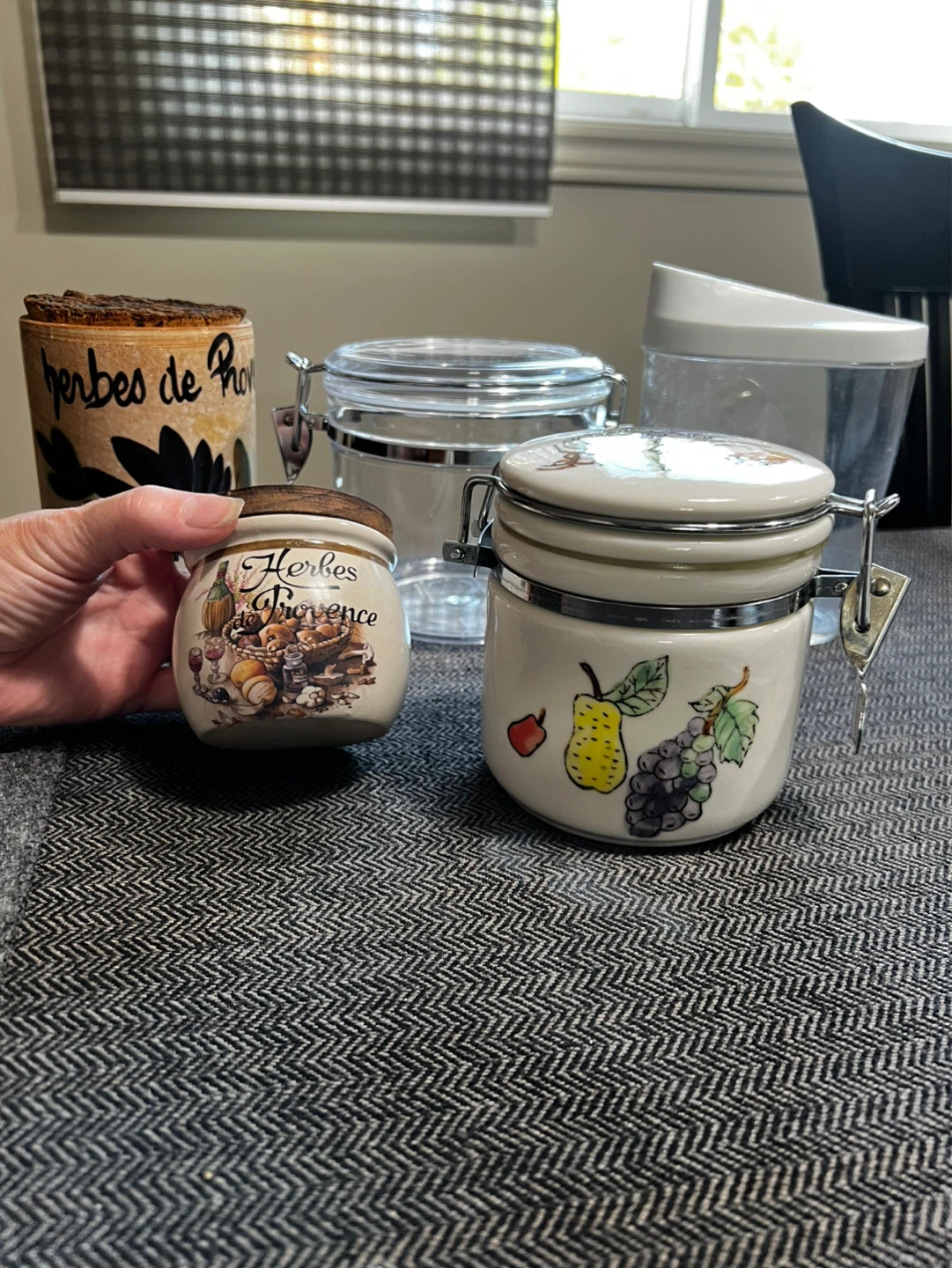Set of 5 Vintage Herb Jars - photo 5