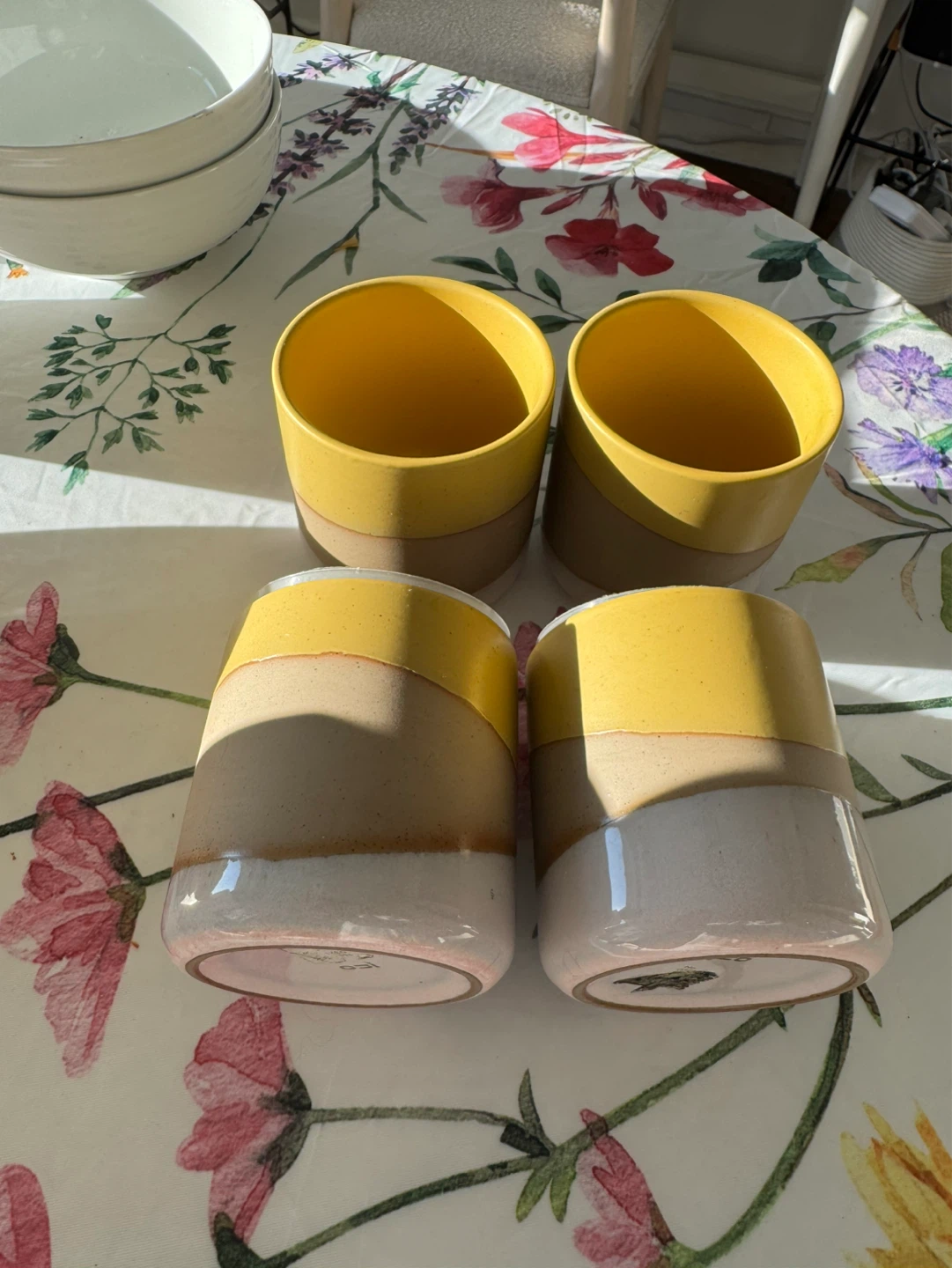 Set of 4 Ceramic Planters