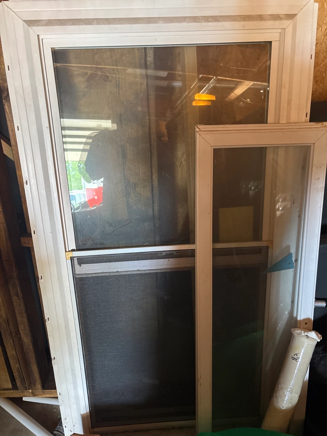 Window and glass best offer not sure size