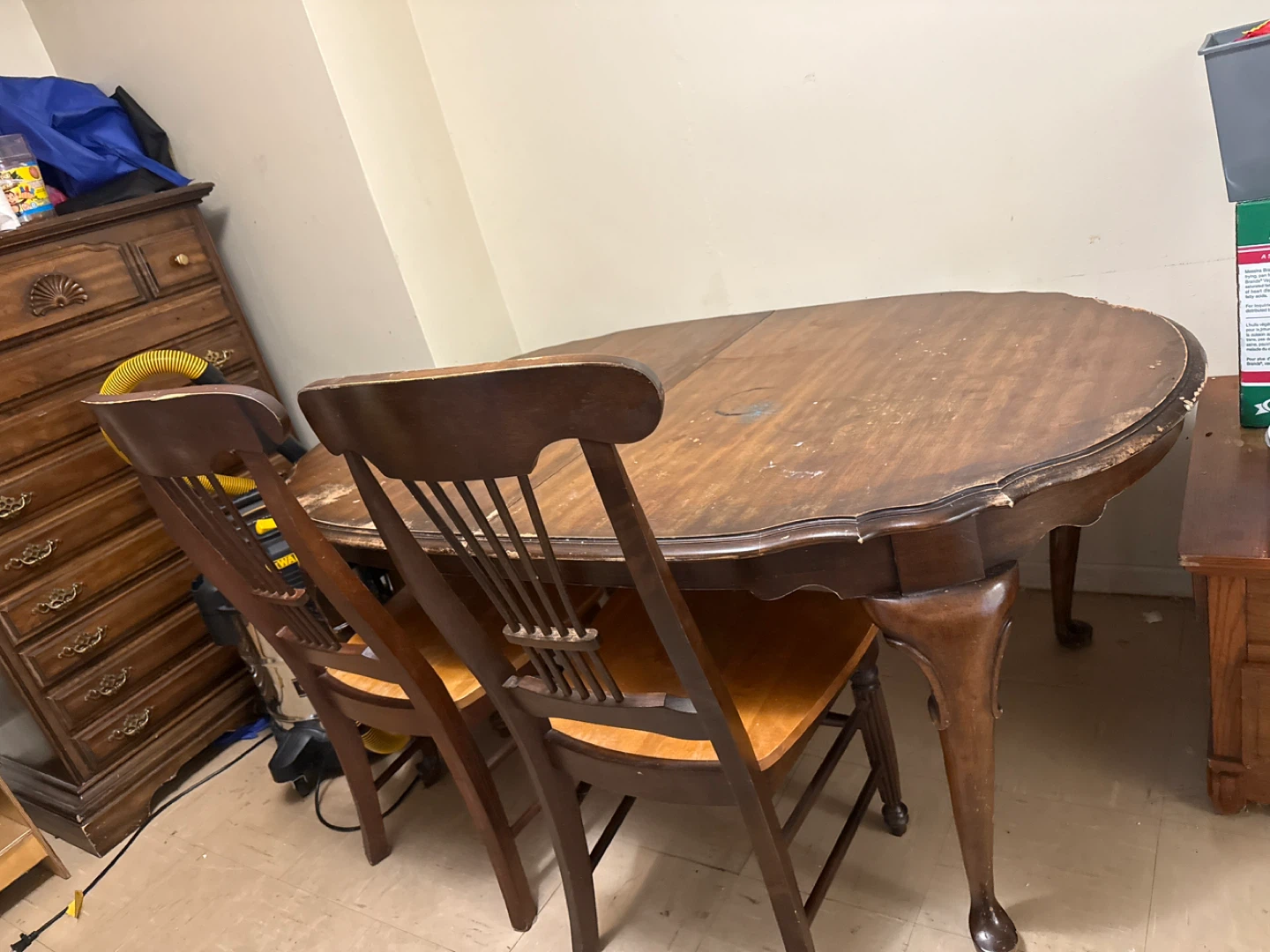 Wooden Dining Table with Chairs - photo 2