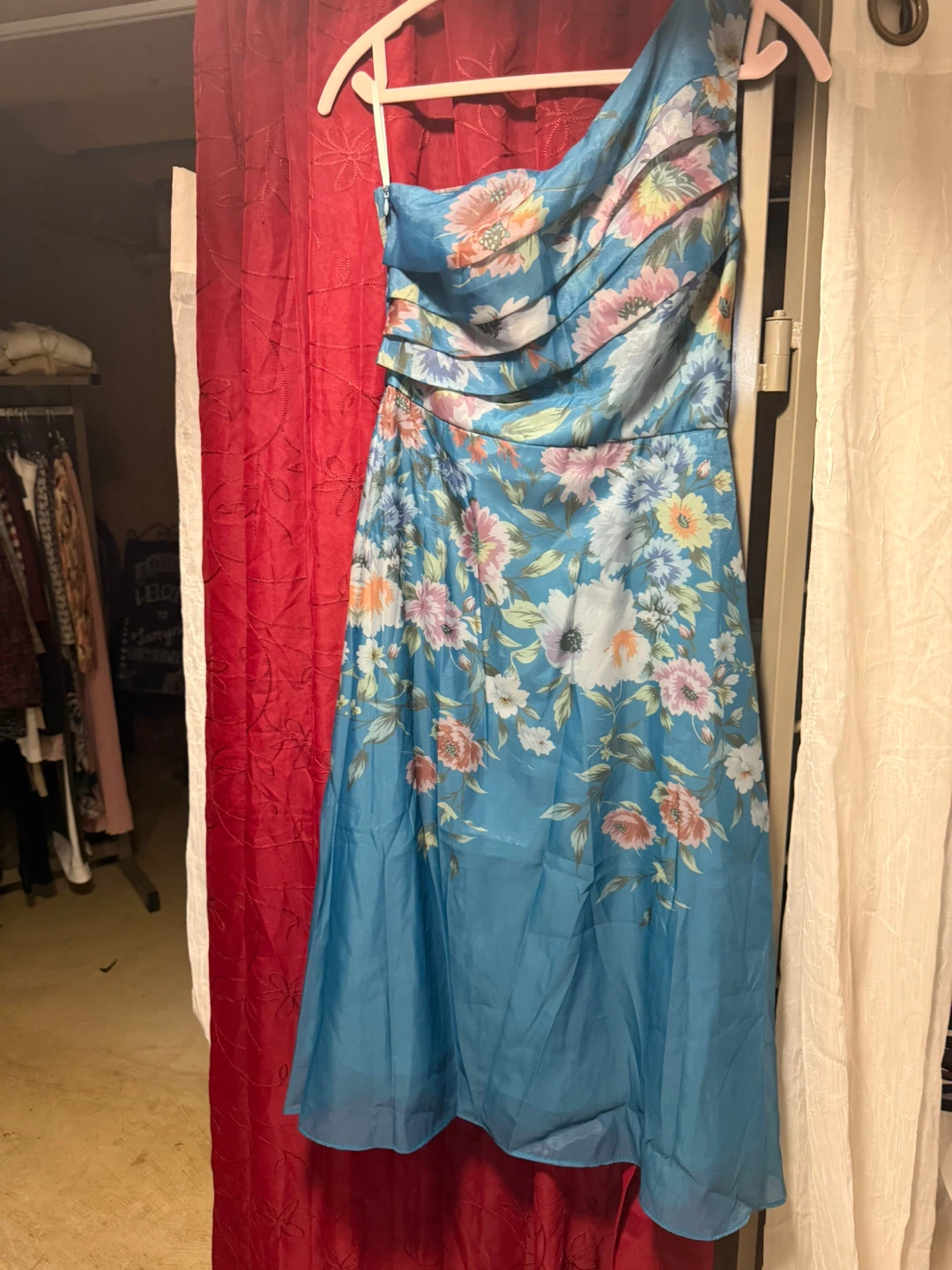 Fehaute One-Shoulder Floral Midi Dress - photo 2