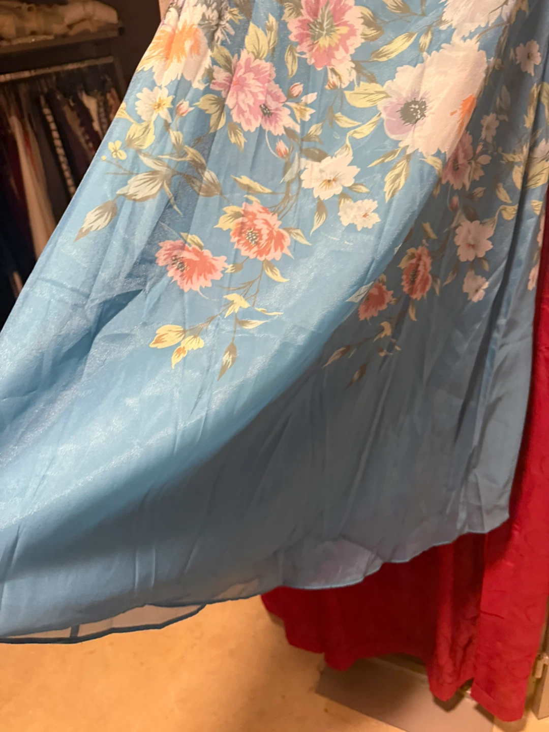 Fehaute One-Shoulder Floral Midi Dress - photo 3