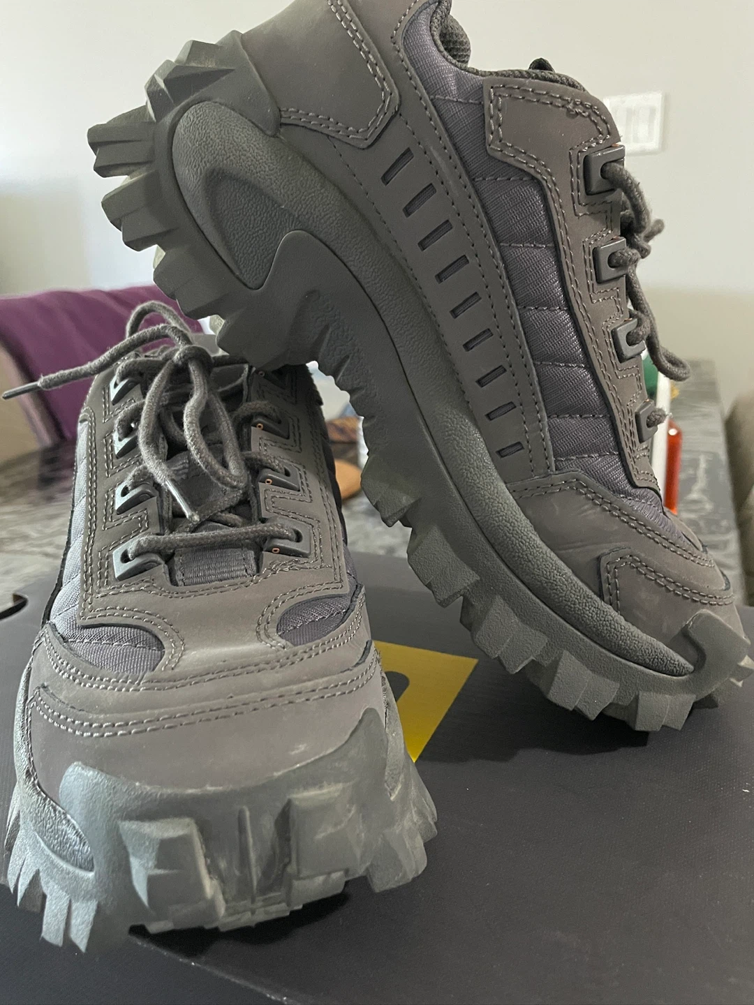 Caterpillar Intruder Oxford Shoes - Grey