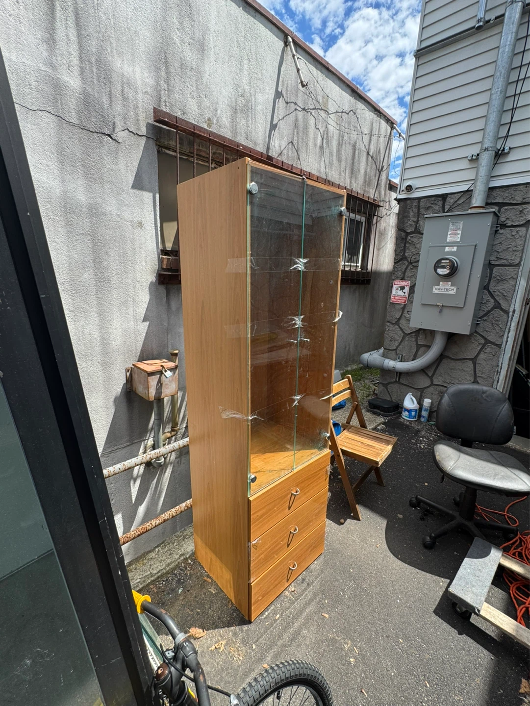 Display Cabinet with Glass Doors and Drawers - photo 2