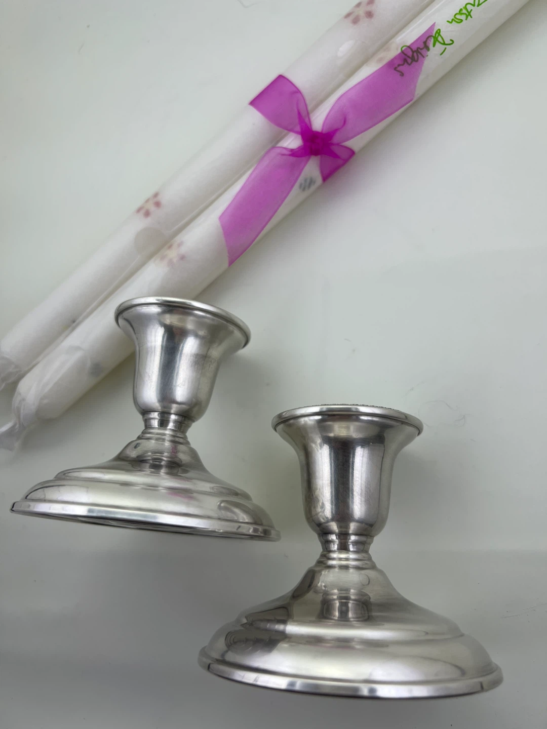 Vintage BIRKS Regency Plate Candlestick Holders - photo 2