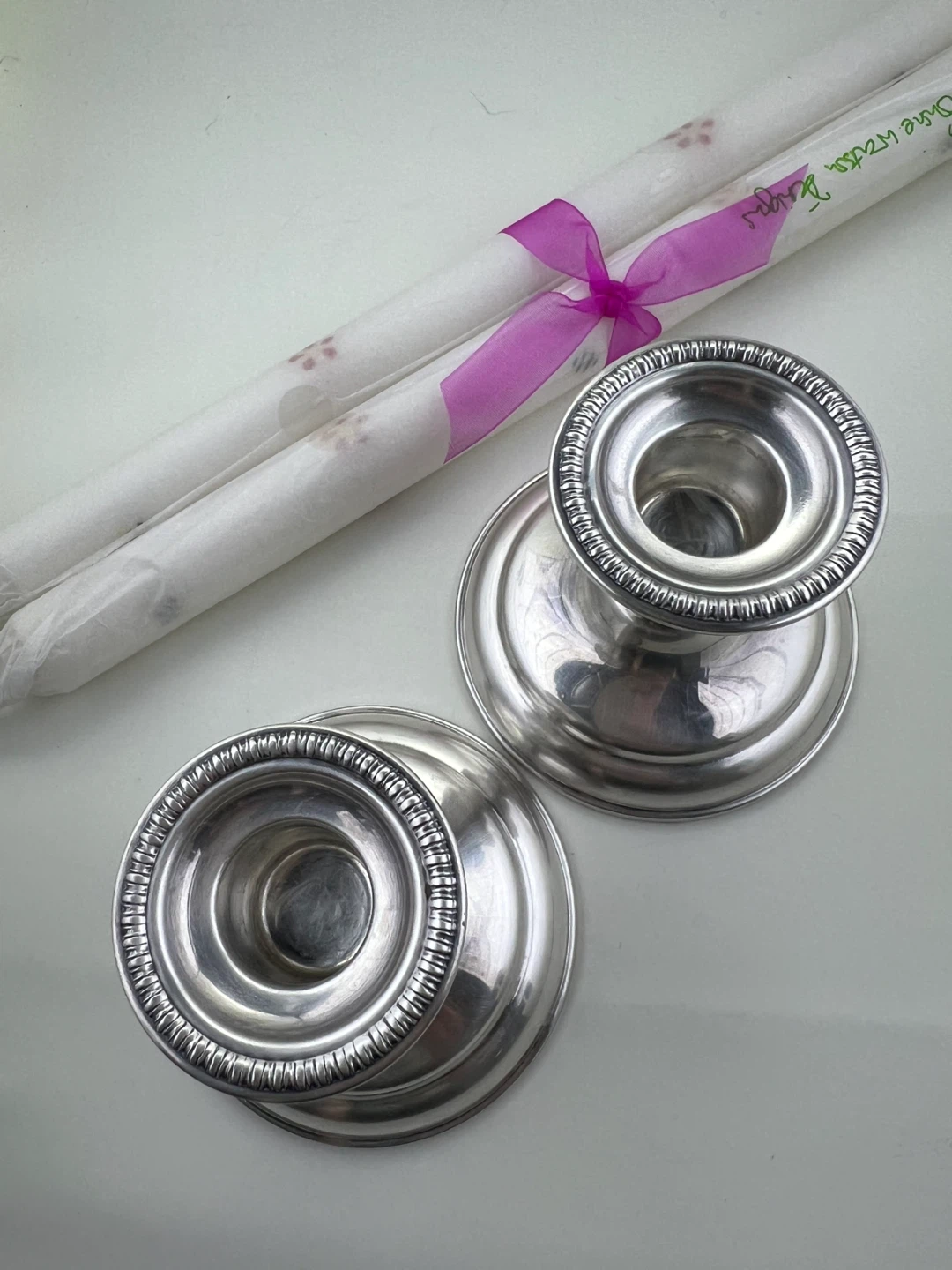 Vintage BIRKS Regency Plate Candlestick Holders - photo 4