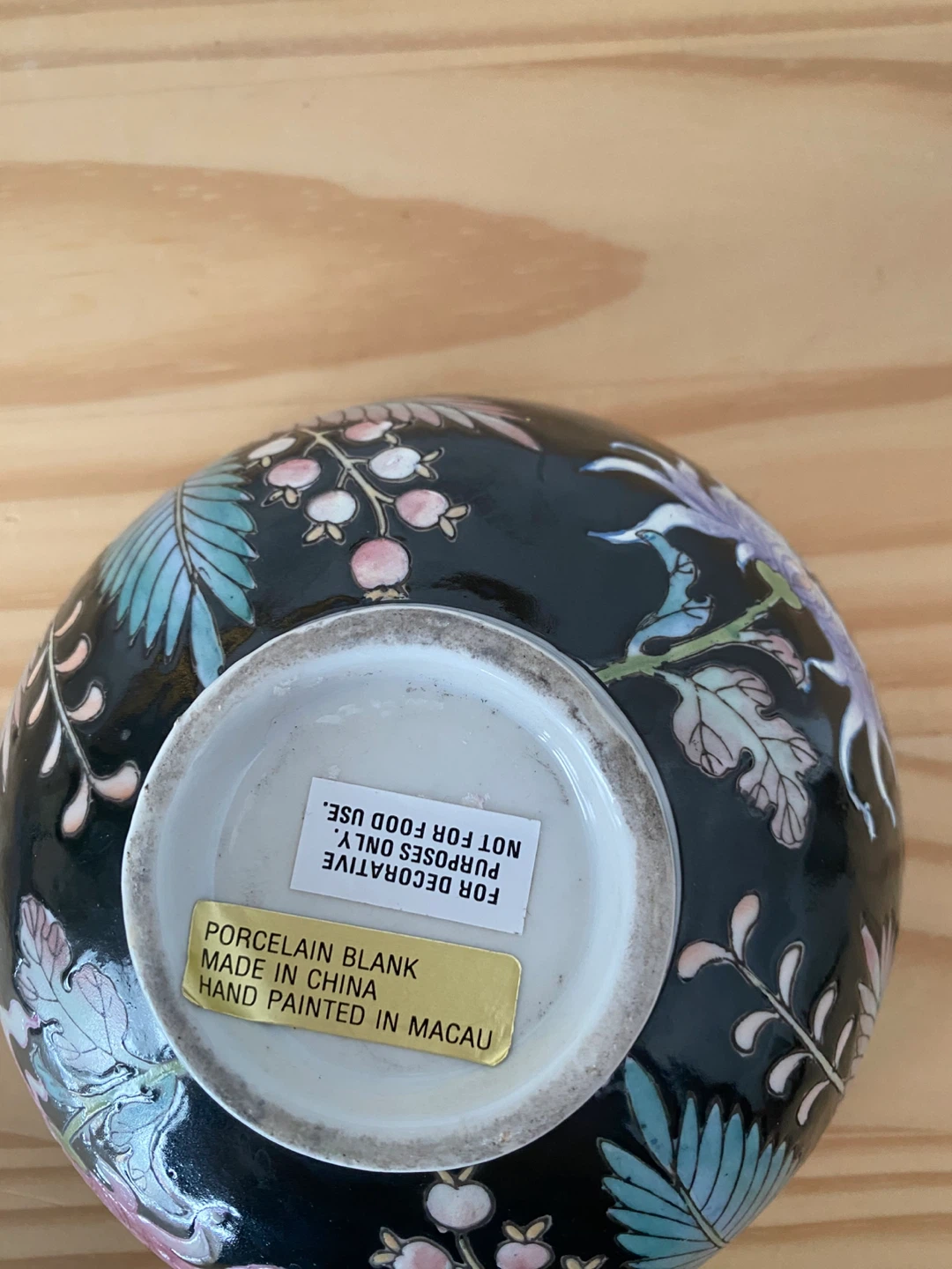 Vintage Hand-Painted Porcelain Bowl - photo 3