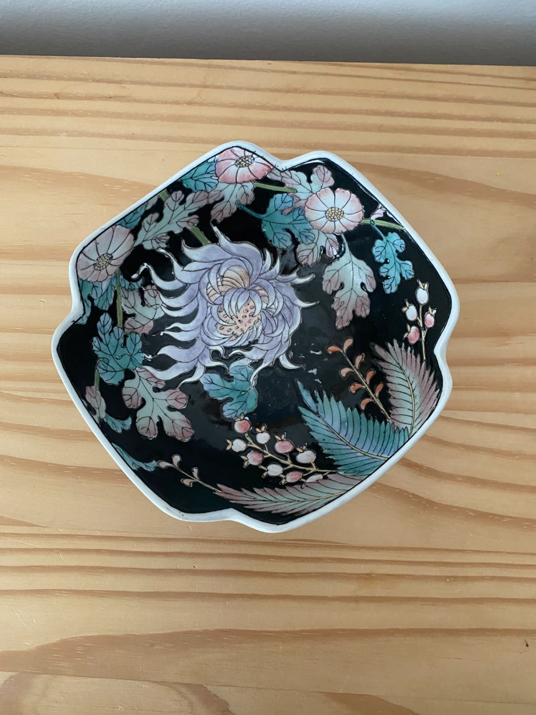 Vintage Hand-Painted Porcelain Bowl