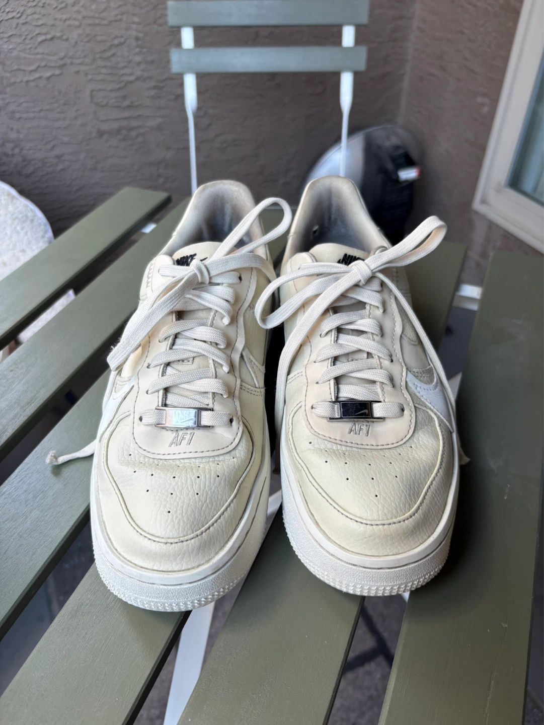 Nike Air Force 1 Platform - Cream/White