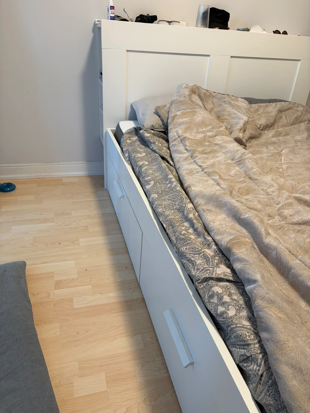 IKEA BRIMNES Bed Frame with Storage and Headboard - photo 2