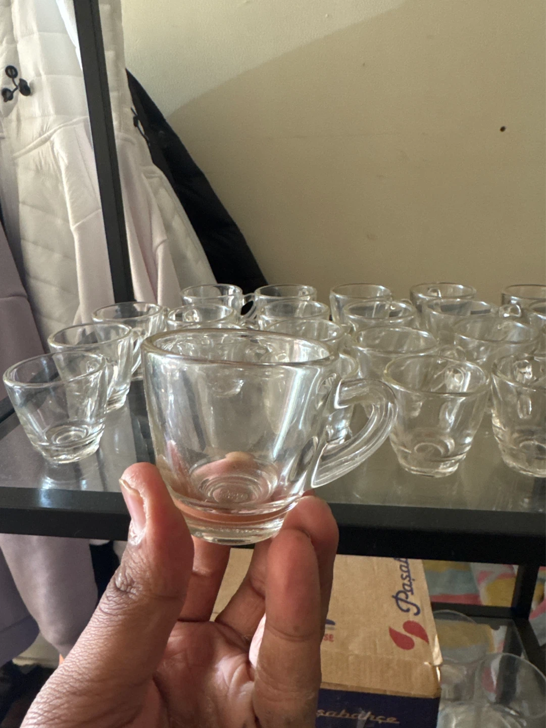 Set of 27 Clear Glass Espresso Cups - photo 2