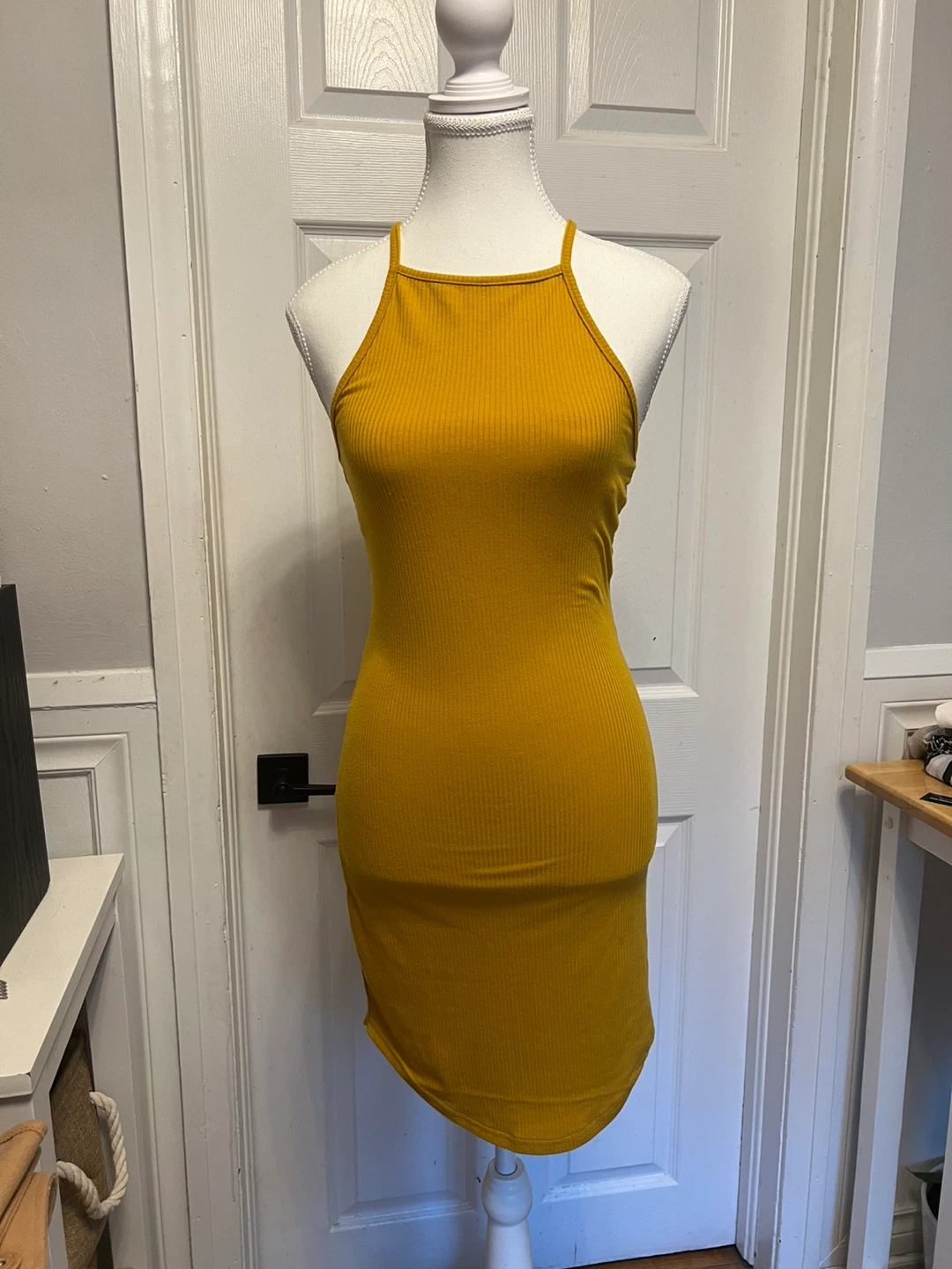 Stretchy knee length dress
