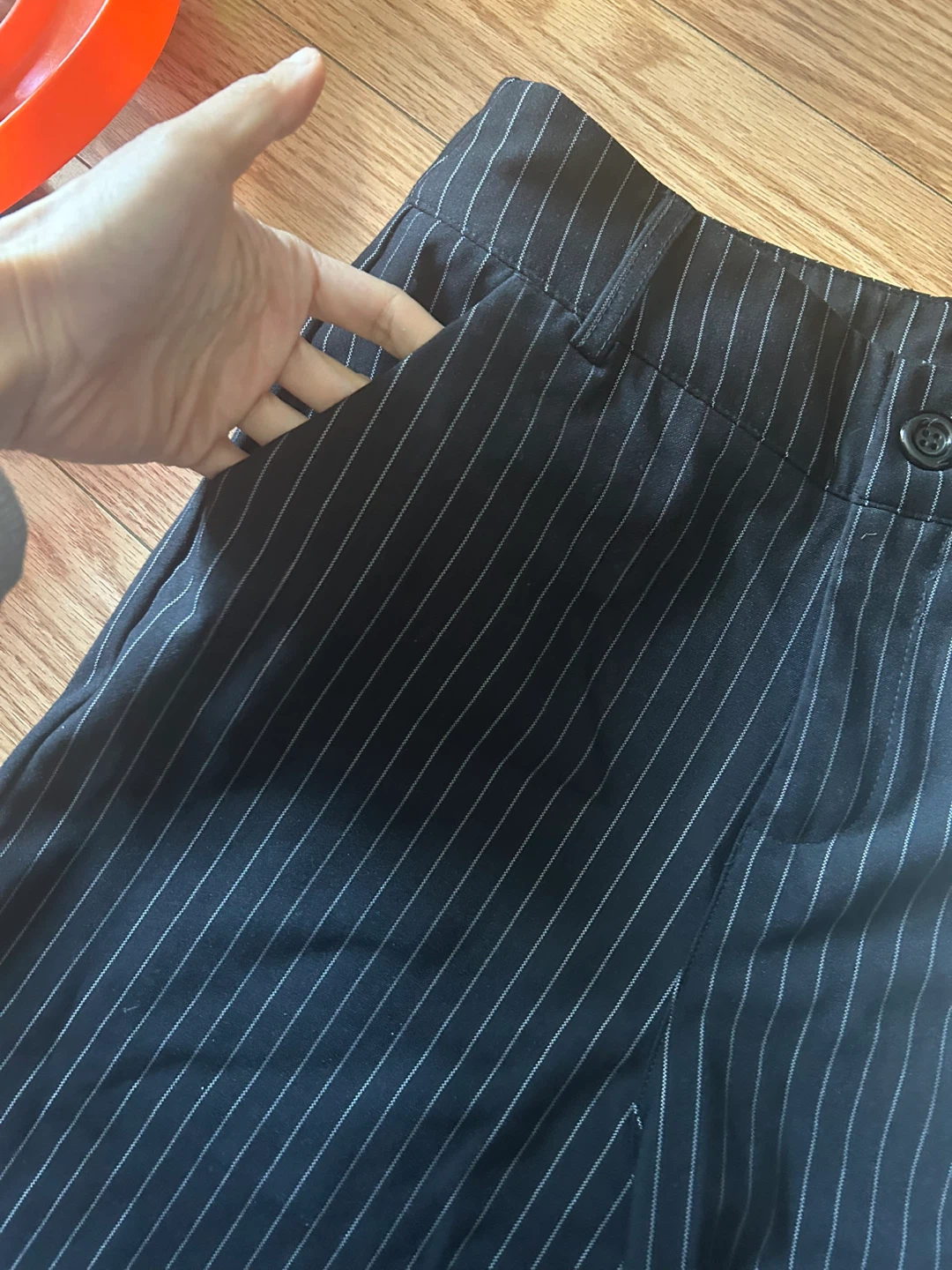 Brand New Black Pinstripe Wide Leg Pants - photo 5