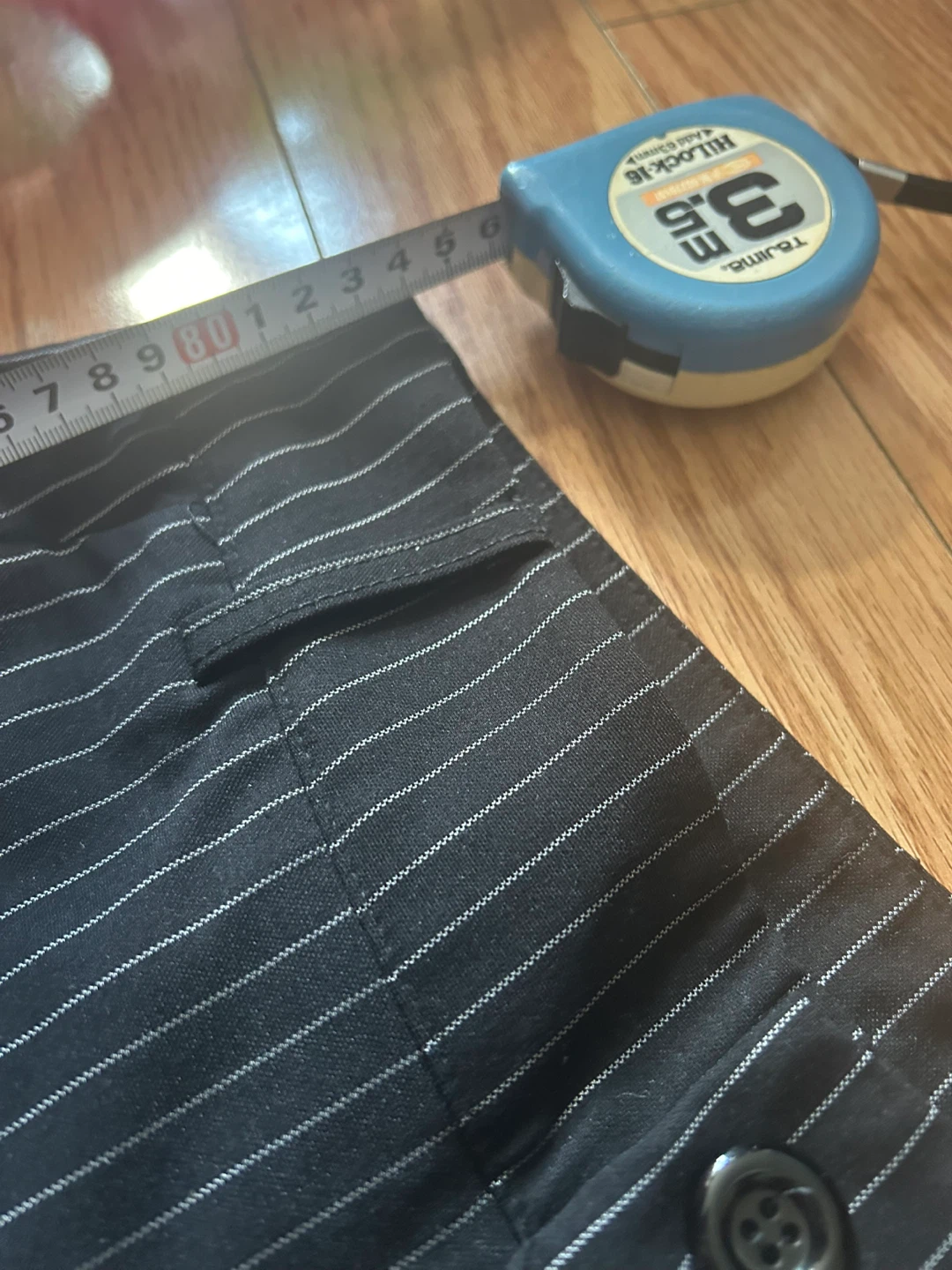 Brand New Black Pinstripe Wide Leg Pants - photo 4