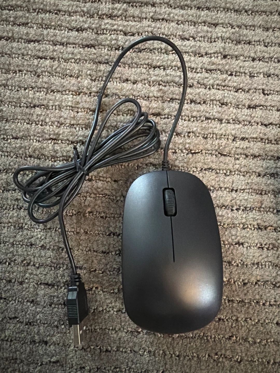 Black Wired USB Computer Mouse