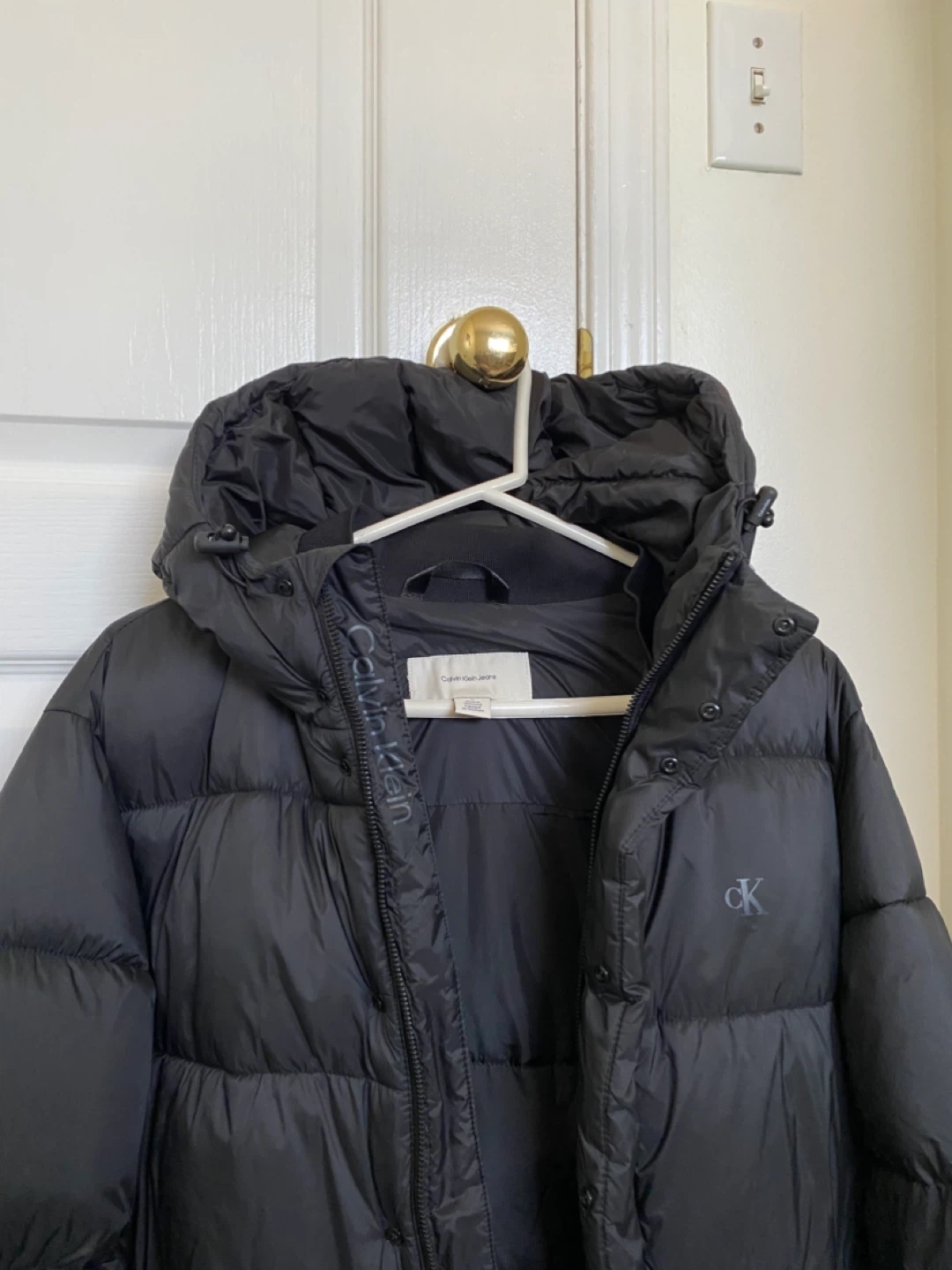 Calvin Klein Jeans Puffer Jacket - Black, Size M - photo 3