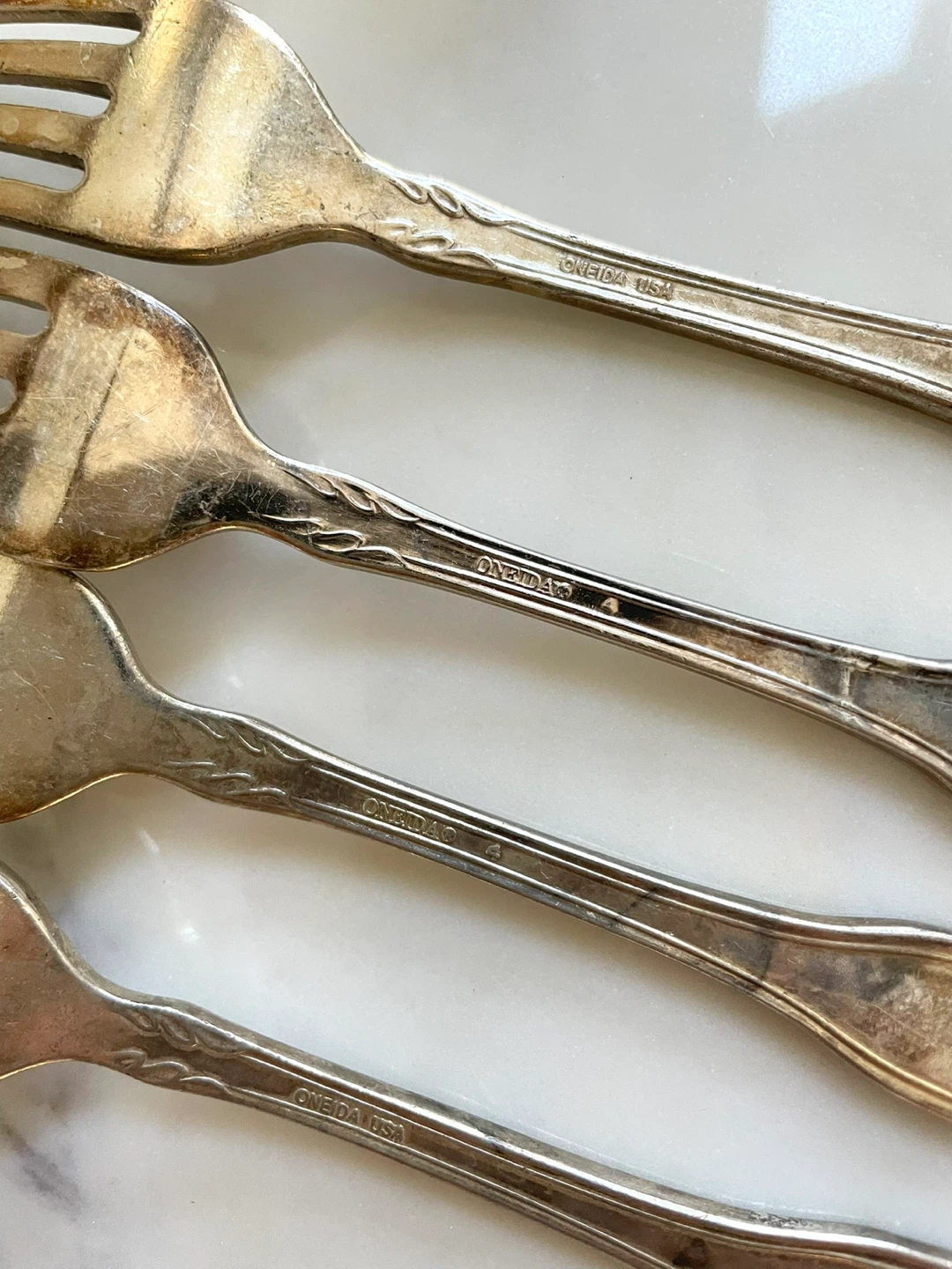 8 Vintage Silver Forks - photo 3