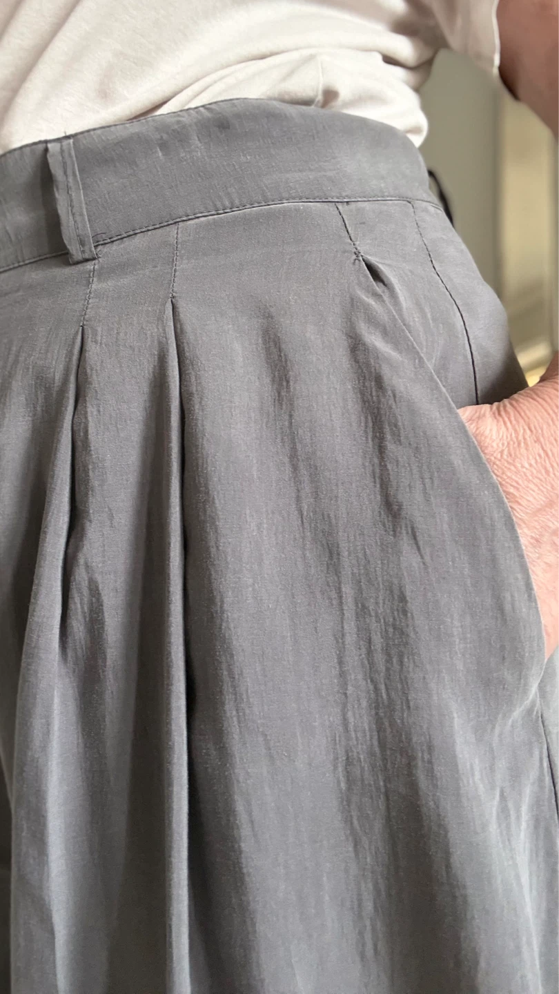ZARA palazzo pants, taupe/gray color - photo 3