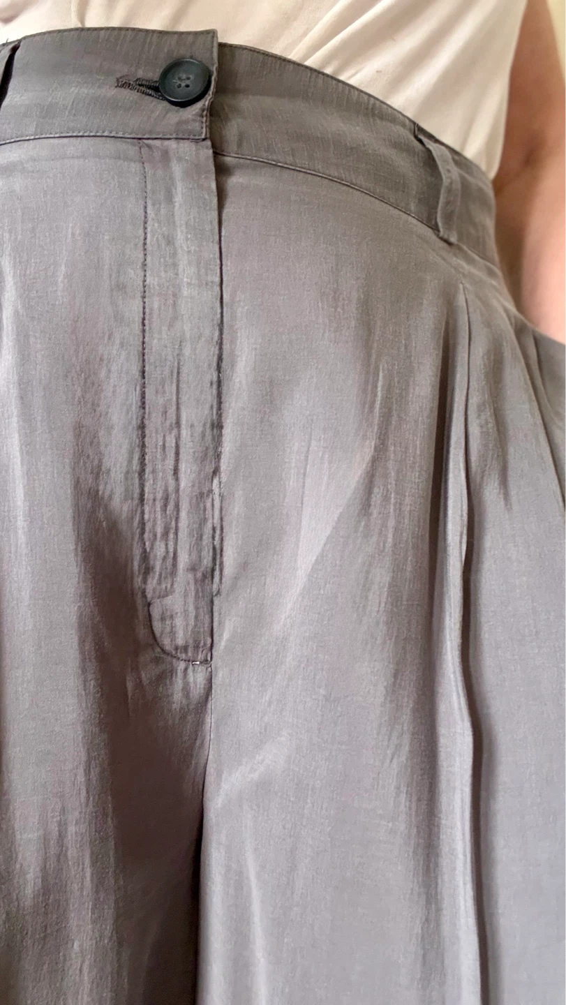 ZARA palazzo pants, taupe/gray color - photo 4