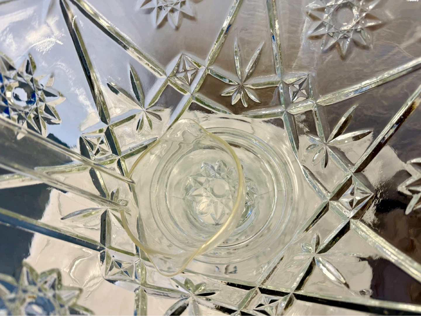 Glass Pedestal Punch Bowl Set with Ladle and Cups - photo 5