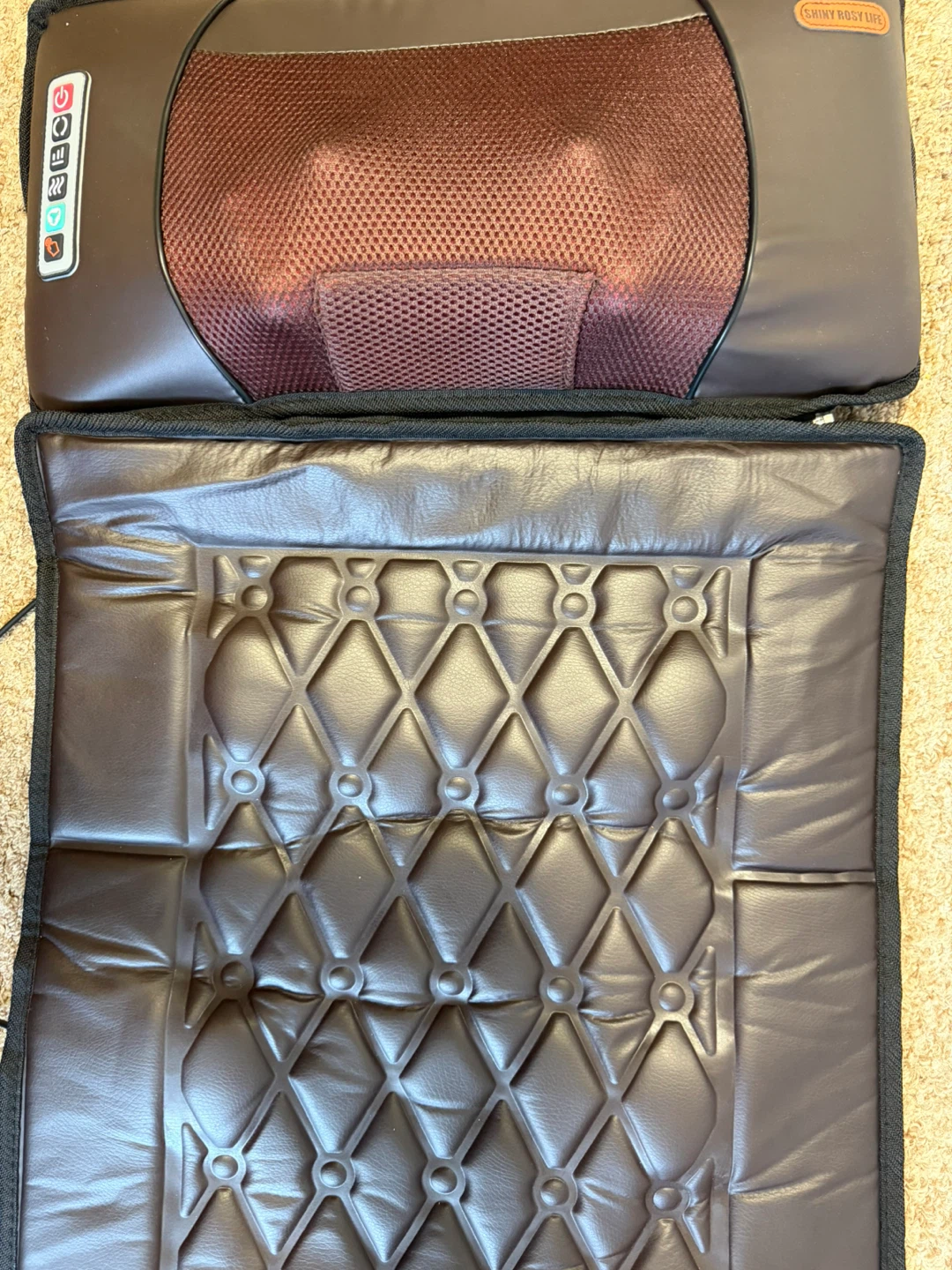 Shiatsu Massage Mat with Heat & Foot Roller - photo 2