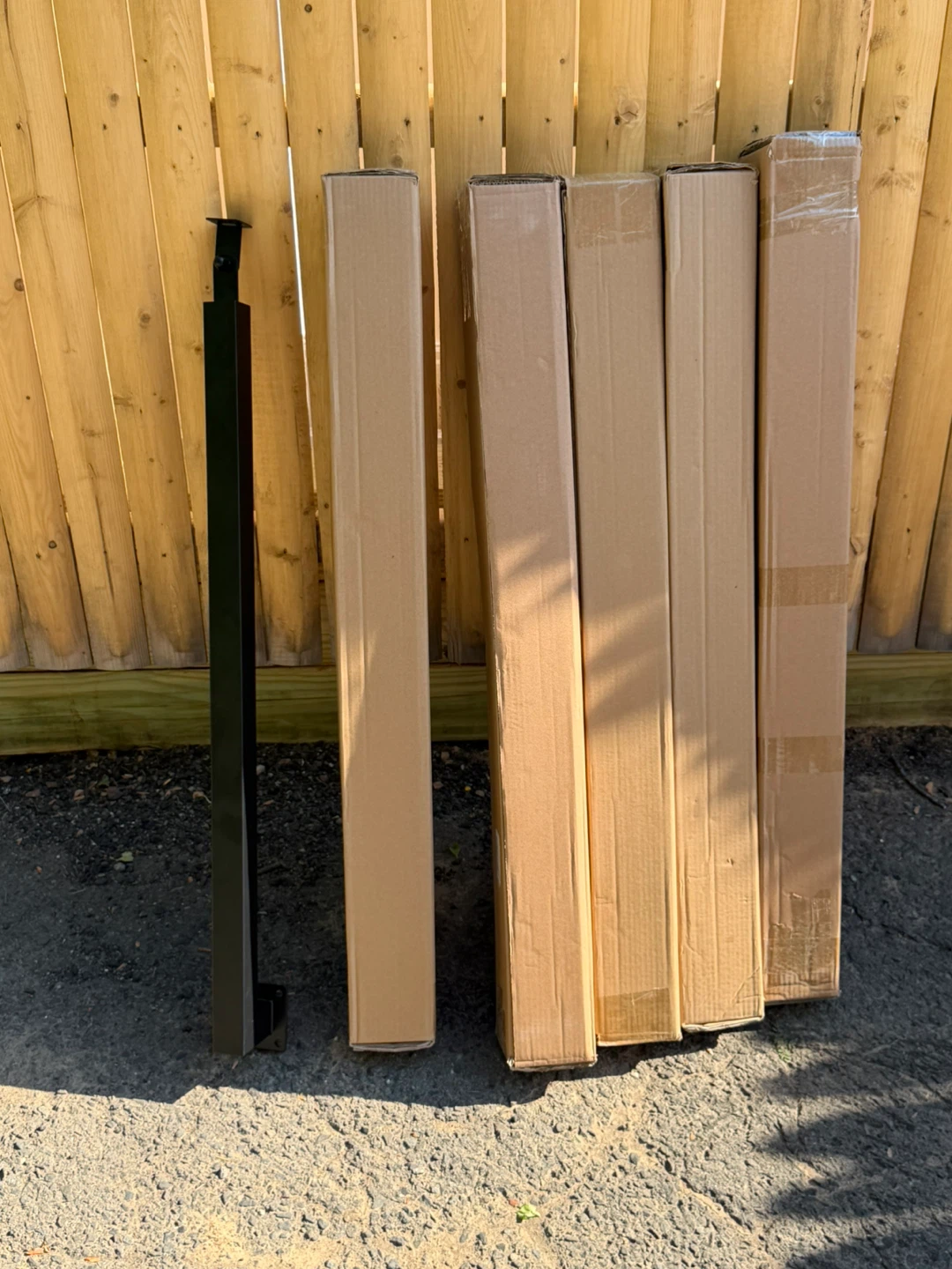 10 New Black Aluminum Railing Posts – Adjustable Brackets