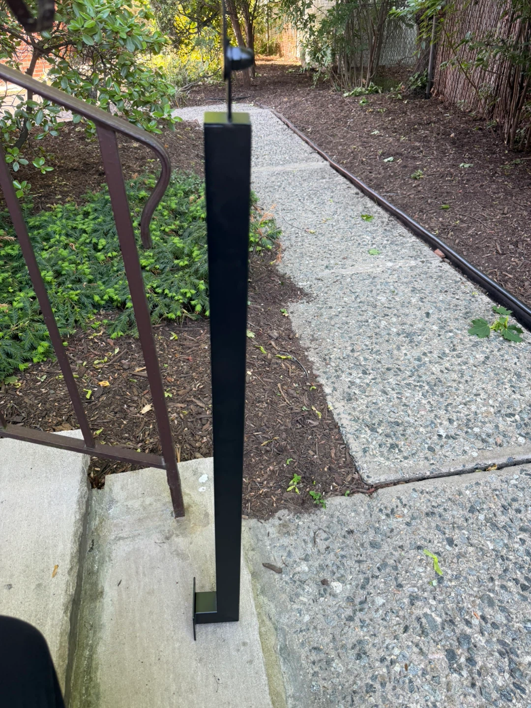 10 New Black Aluminum Railing Posts – Adjustable Brackets - photo 5