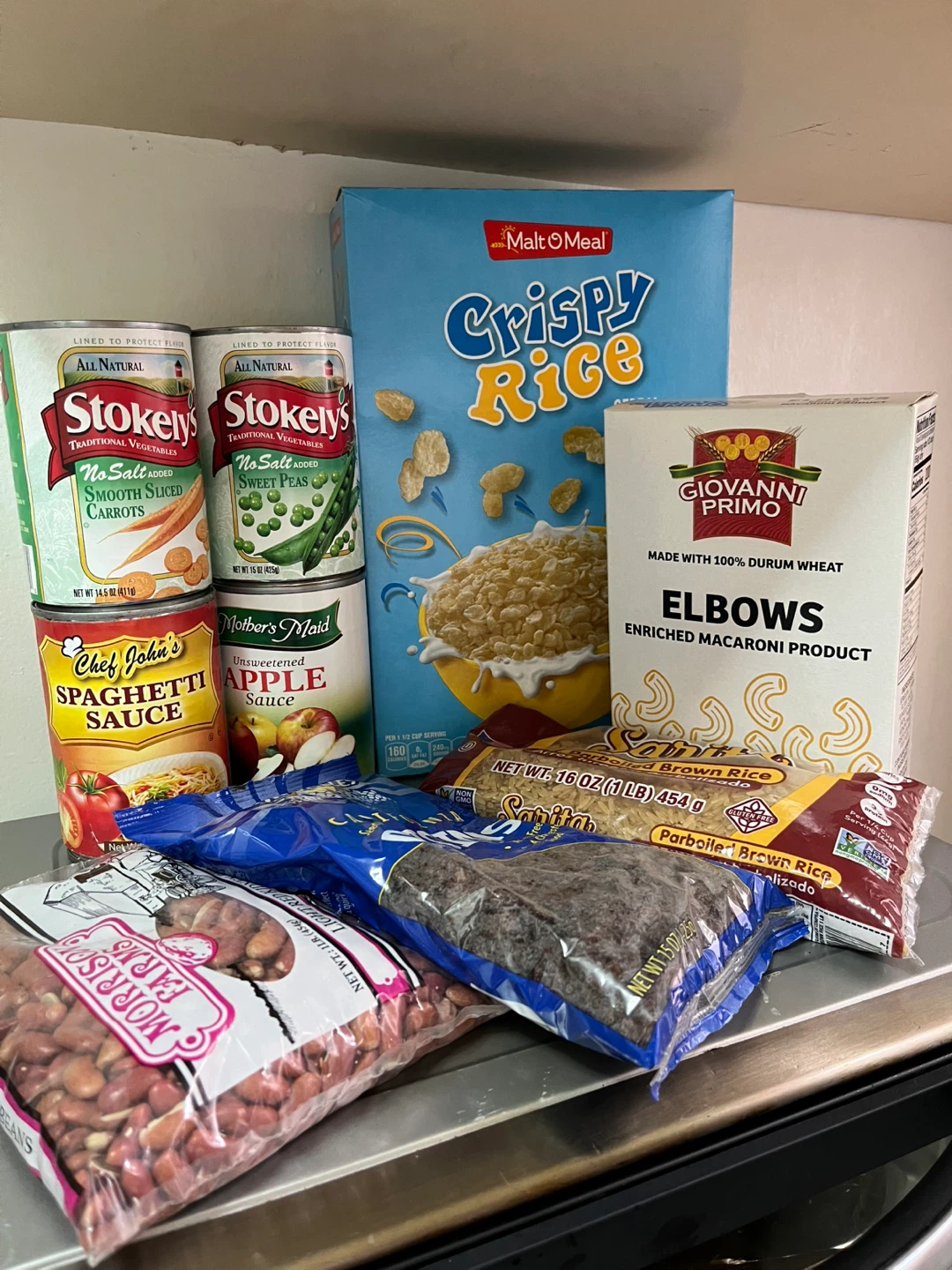 Cereal, beans , brown rice  and more ….