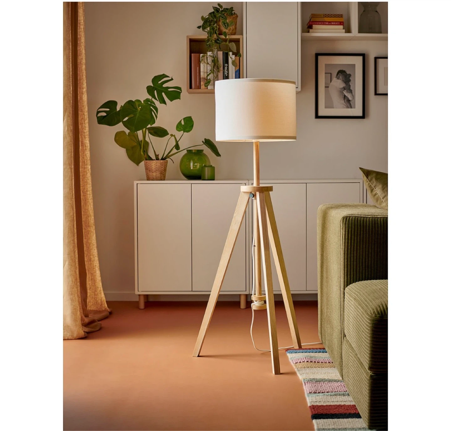 IKEA LAUTERS Floor Lamp - Ash/White
