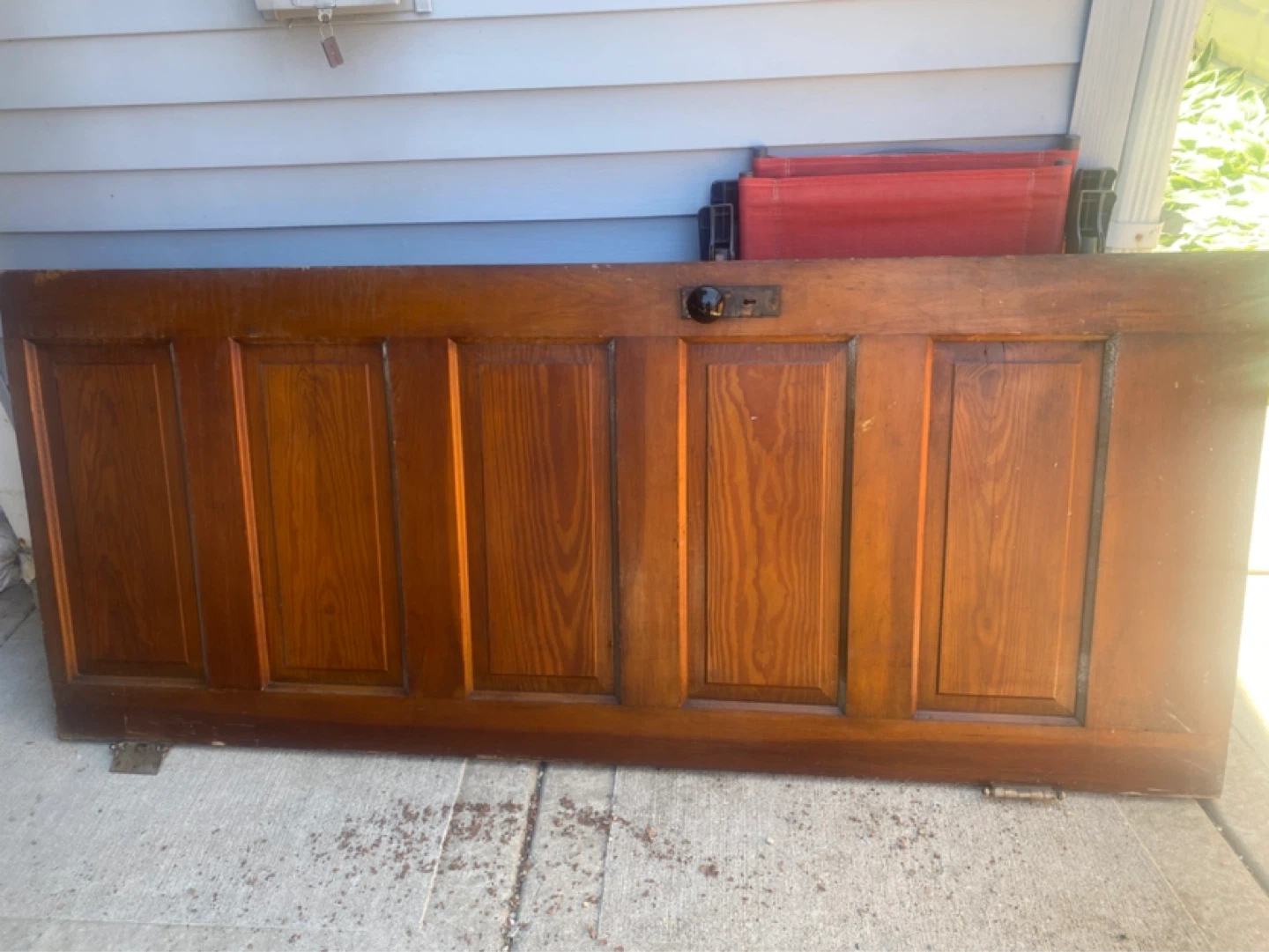 Antique Wooden Interior Door with Lock