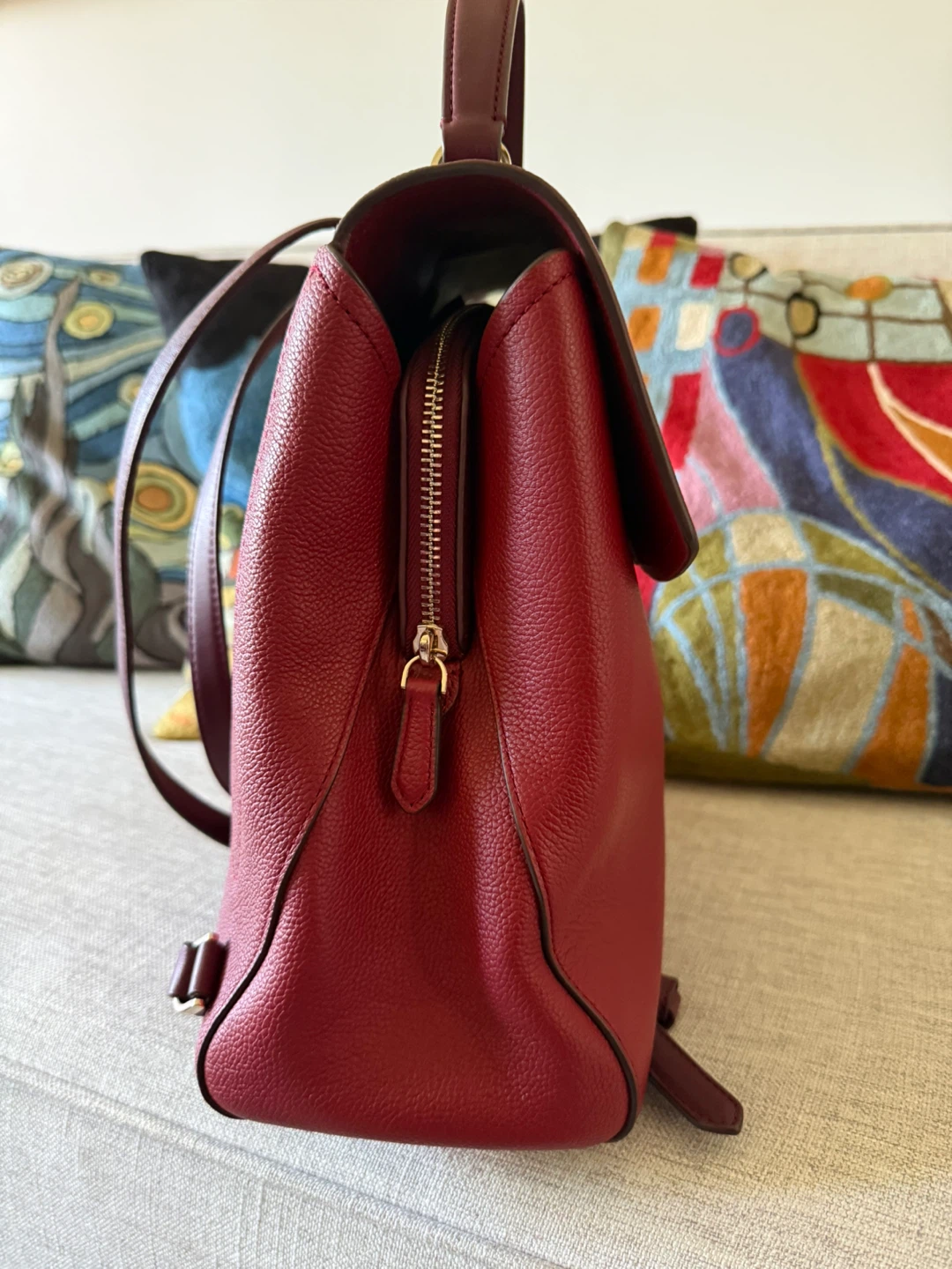 Kate Spade Red Leather Backpack Purse - photo 4