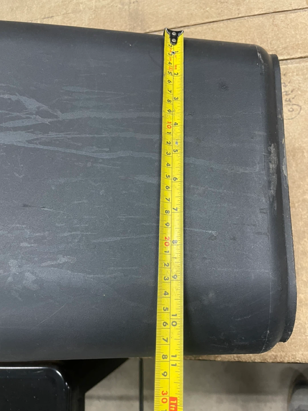 Set of 3 Black Plastic Rectangular Trash Cans - photo 3