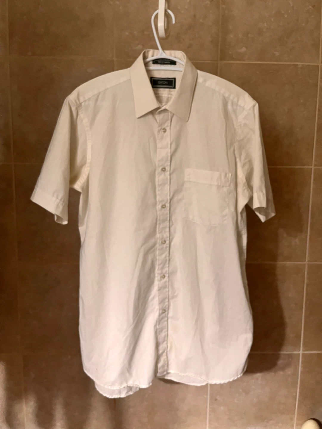 Eaton Men's Short Sleeve Button-Up Shirt Size 15 1/2