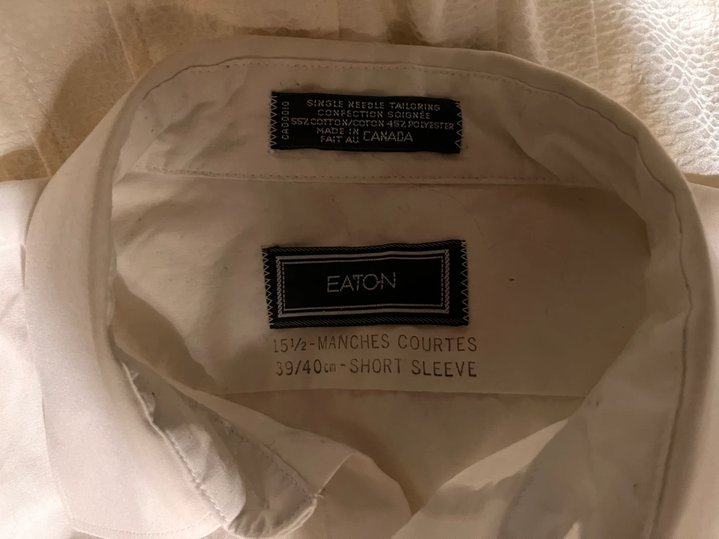 Eaton Men's Short Sleeve Button-Up Shirt Size 15 1/2 - photo 2