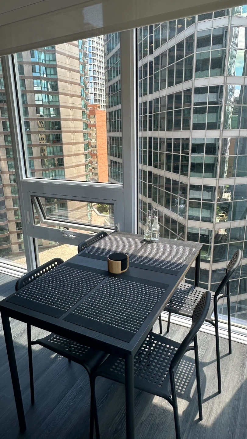 Black Dining Table and 4 Chairs Set - photo 3