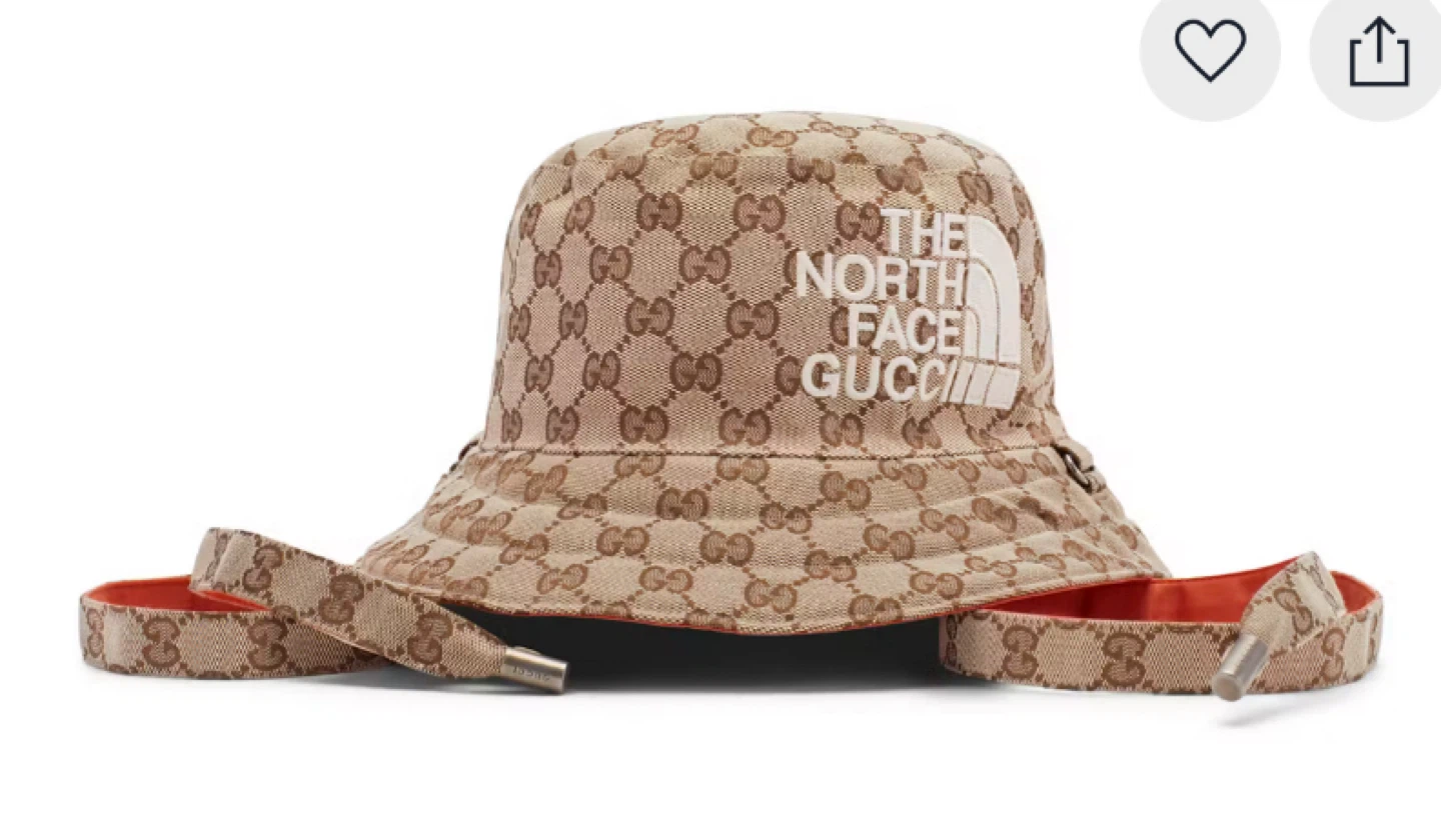 The North Face x Gucci Monogram Bucket Hat
