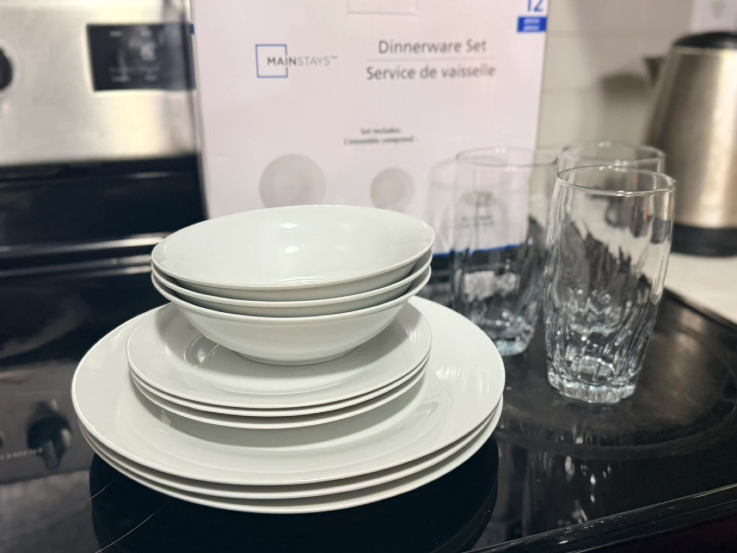 Mainstays 12-Piece Dinnerware Set