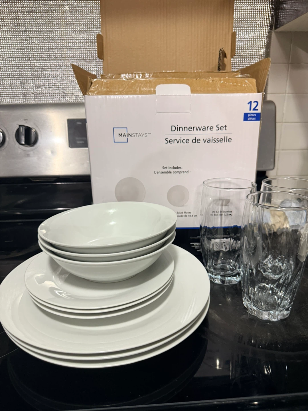 Mainstays 12-Piece Dinnerware Set - photo 2