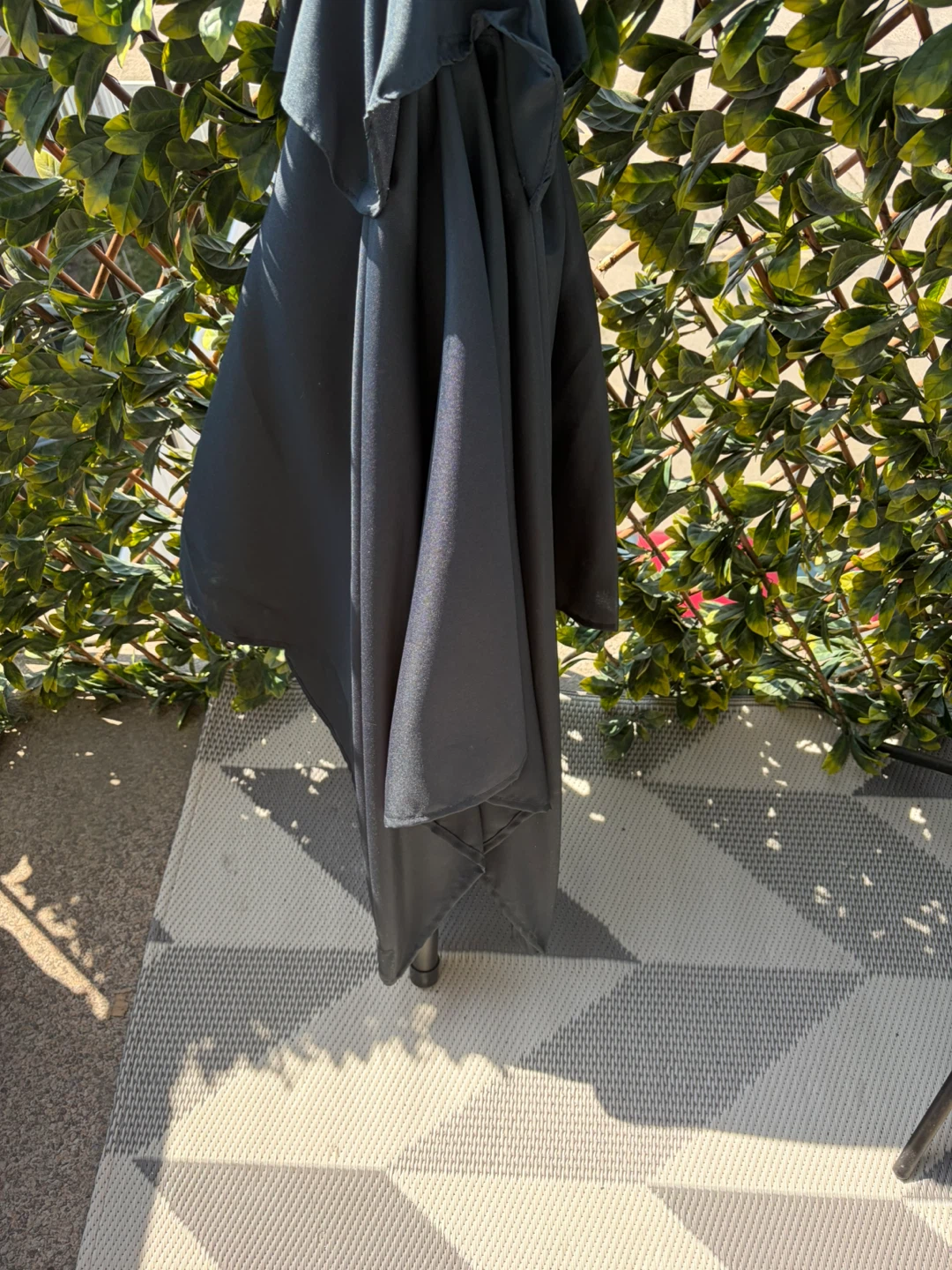 Dark navy blue patio umbrella