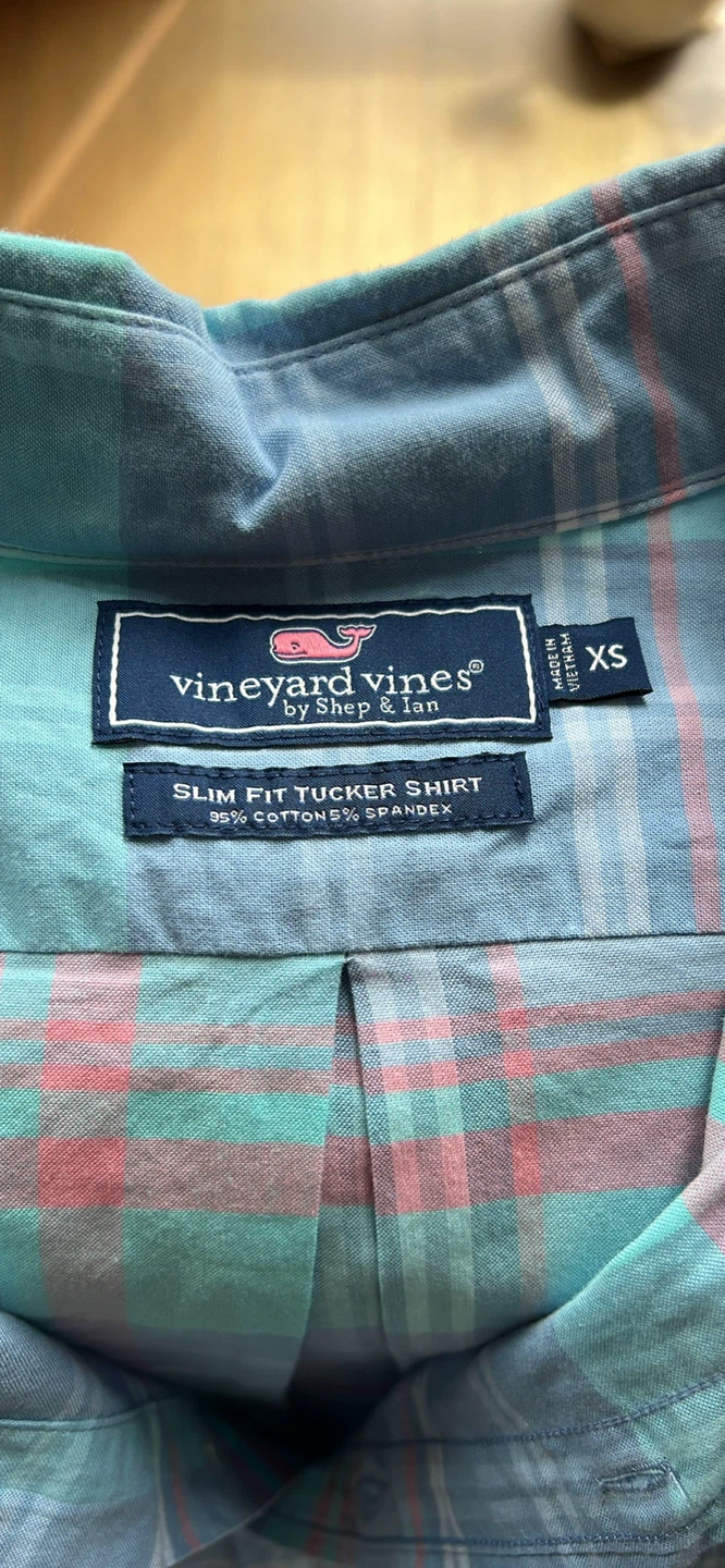 Men’s Vineyard Vines Slim Fit Tucker Shirt XS - photo 2