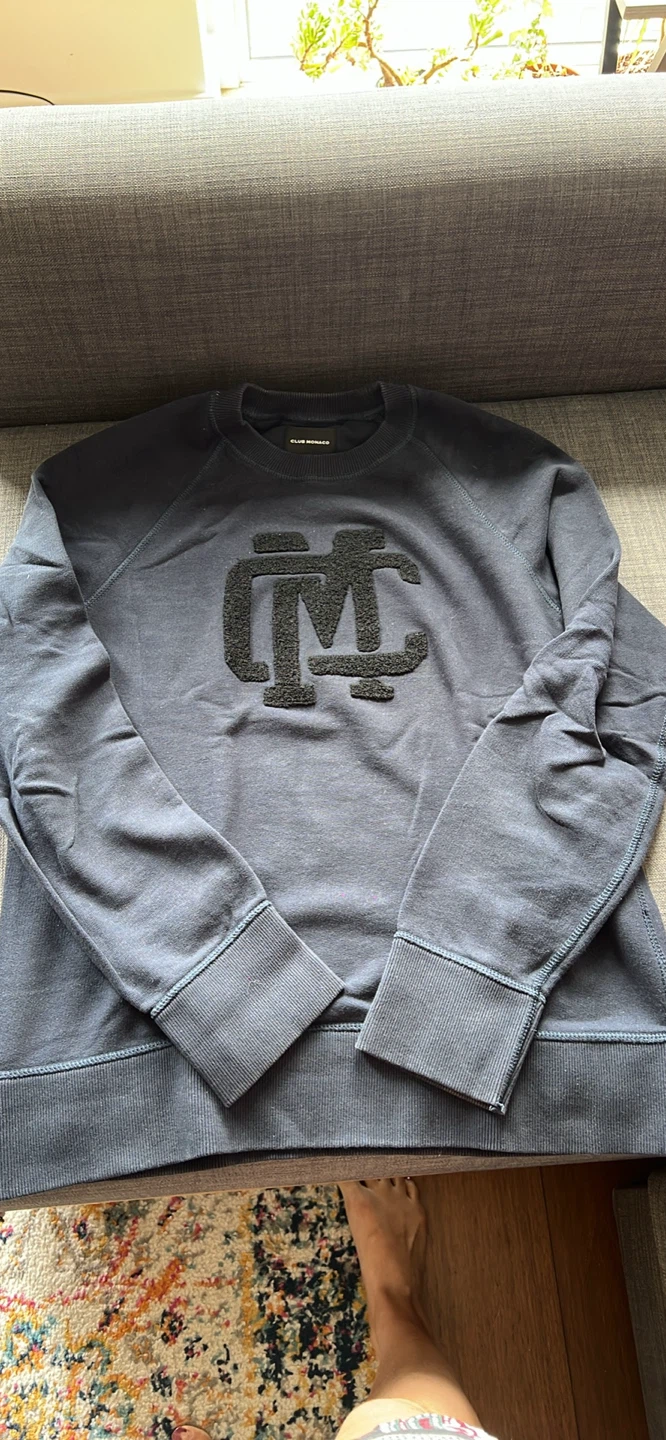 Club Monaco Men's Navy Sweatshirt
