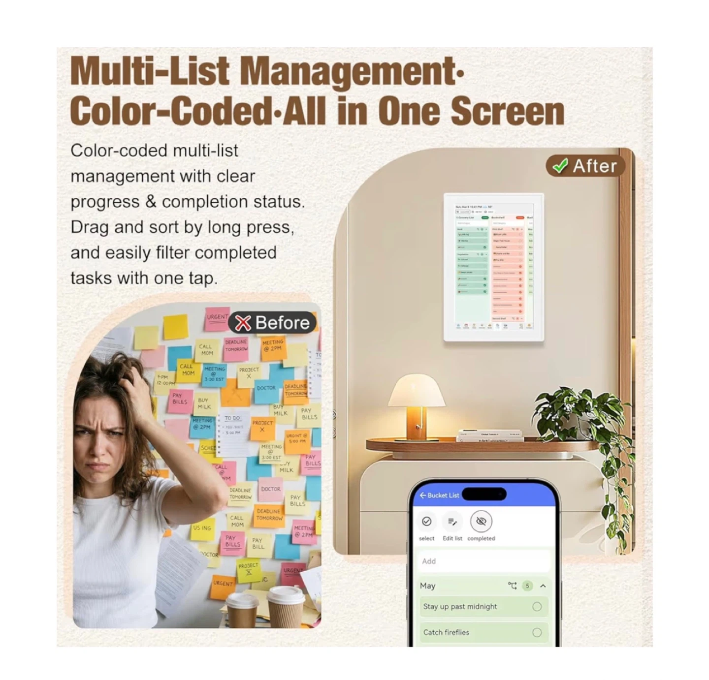 Brand new Digital Calendar 10.1" Touchscreen - photo 4