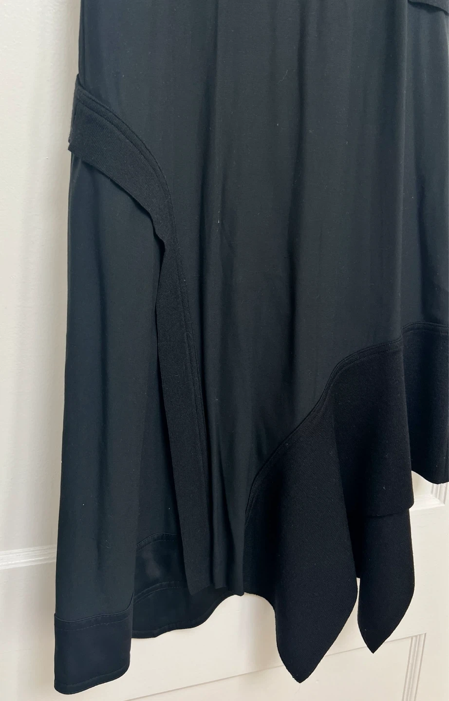DKNY Black Asymmetrical Sleeveless Dress - photo 3